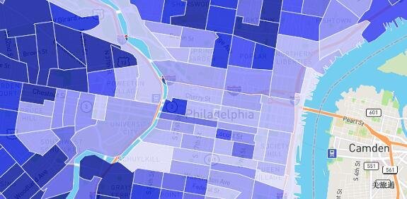 费城住哪里安全方便