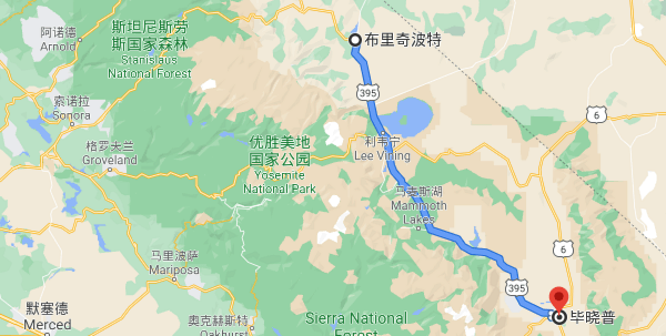 395公路与猛犸湖 Mammoth Lakes - 加州赏秋攻略