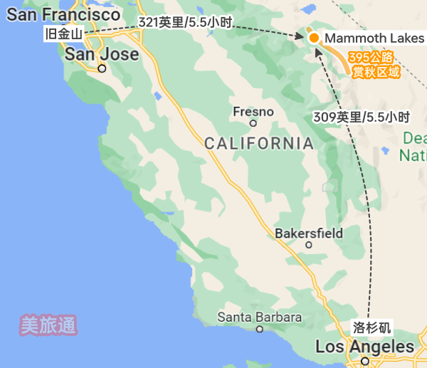 加州395公路赏秋攻略